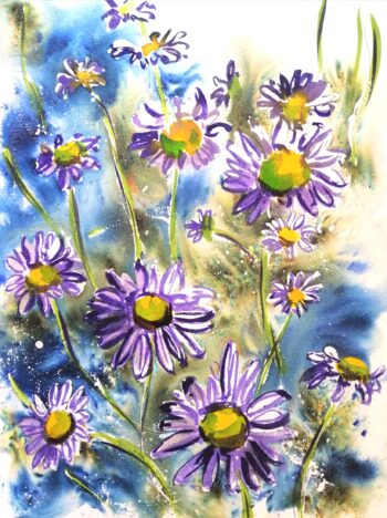 Paint Sparkling White Daisies Craft Kit - Image 2