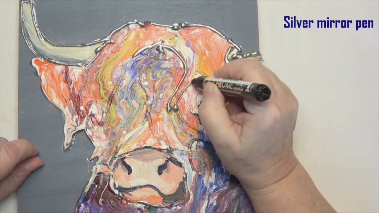 Paint Your Own Colourful Highland Cow - Image 3