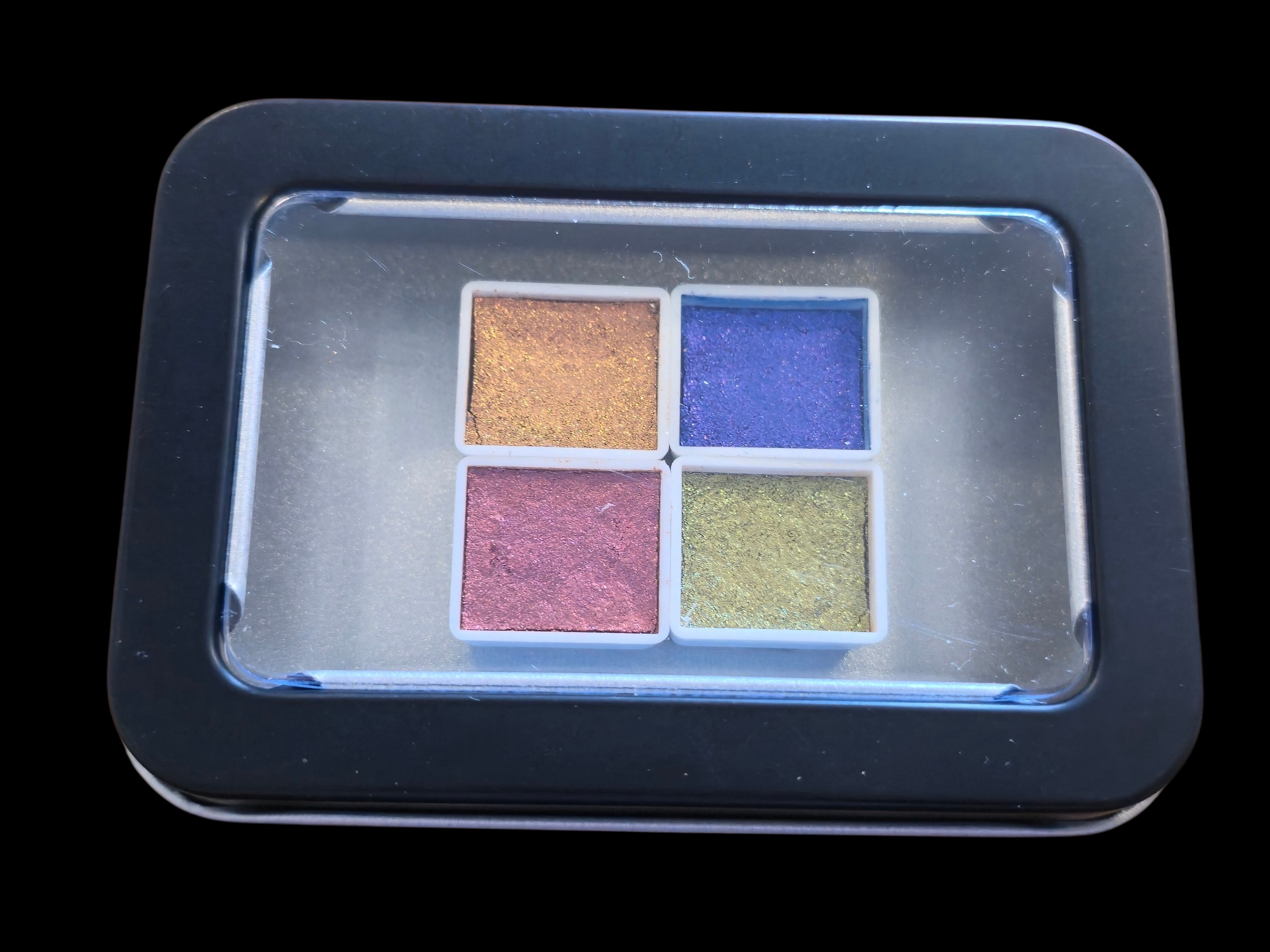 Colour shifting handcrafted high quality watercolours 4 half pans - Image 4